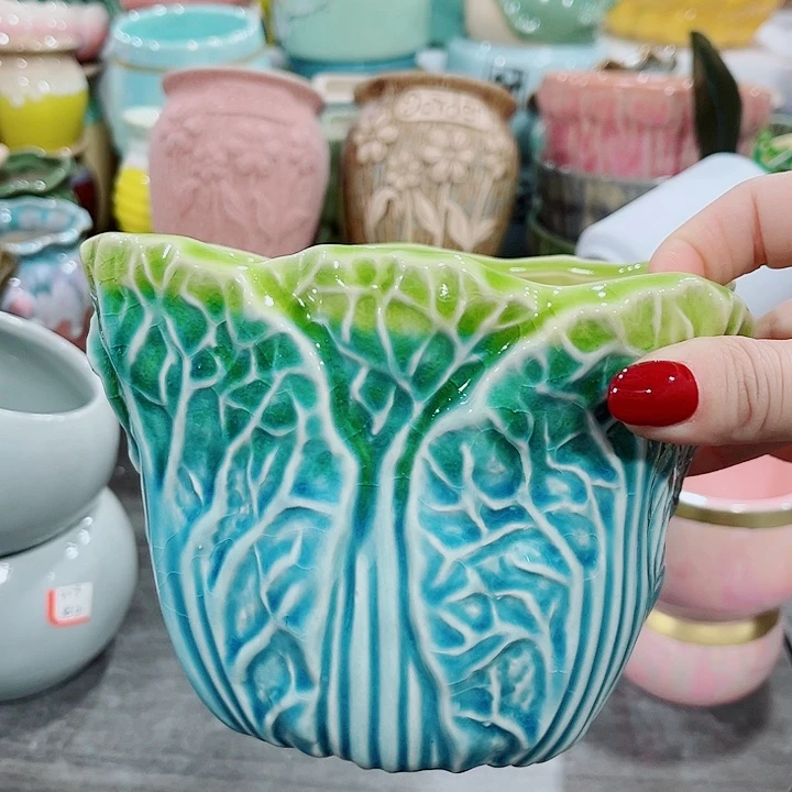 多肉陶瓷花盆满10元包邮