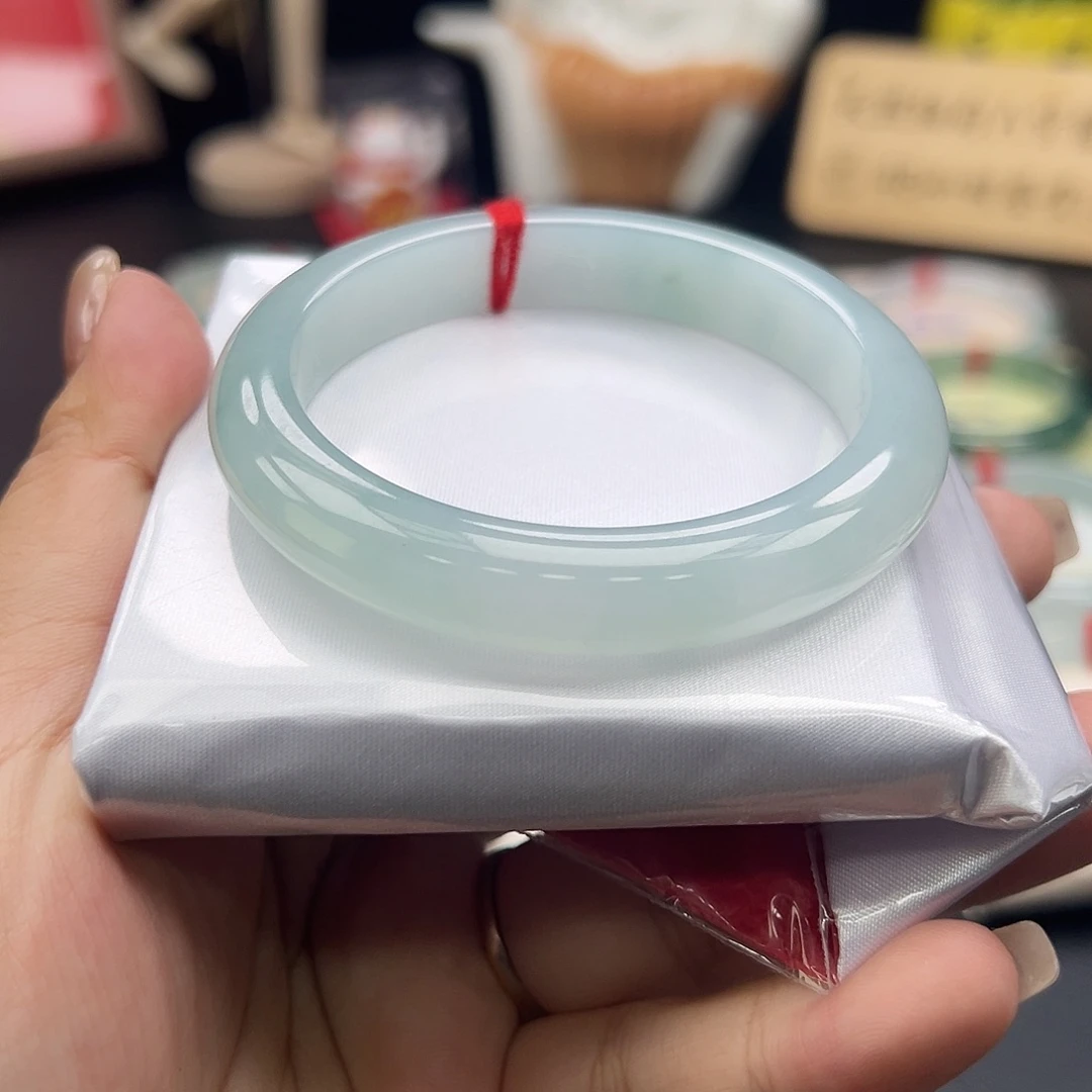 翡翠未镶嵌手镯22号