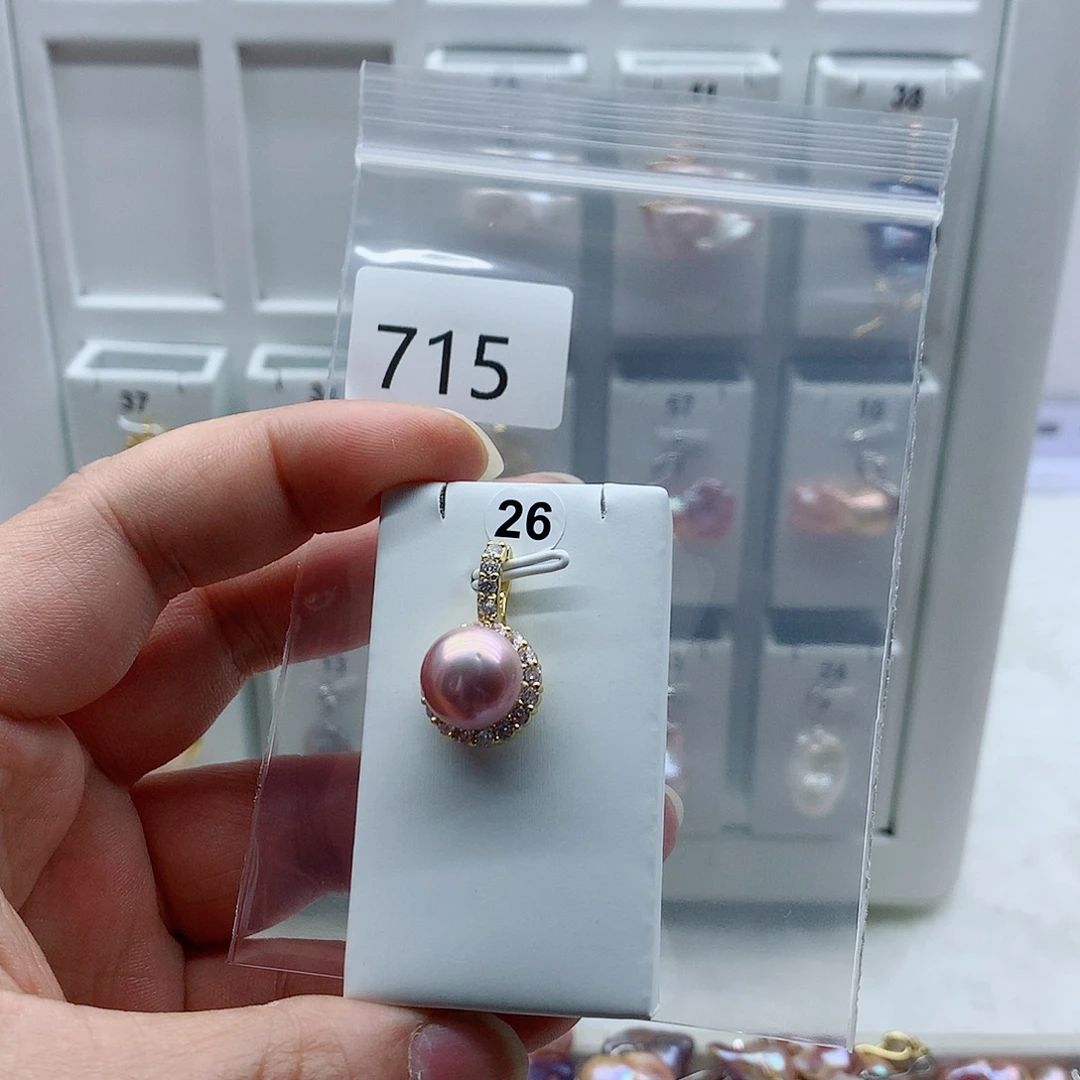 淡水珍珠吊坠(不含链)合金