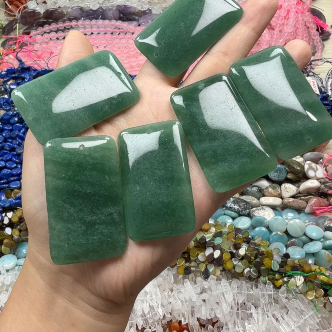 水晶珠宝半成品未镶嵌卡30×50东陵方牌一个