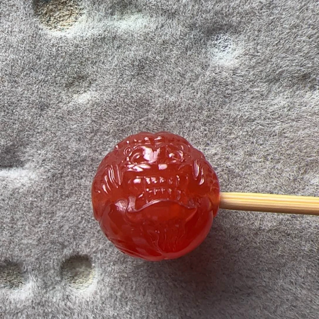 玛瑙/玉髓未镶嵌13➕冰红貔貅珠