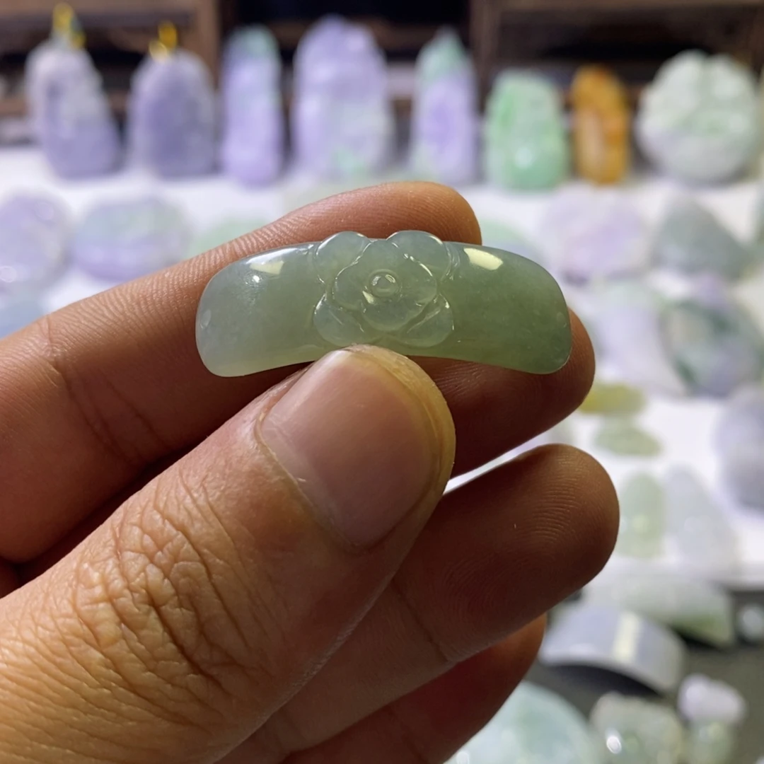 翡翠未镶嵌手绳天然缅甸翡翠A货 手牌