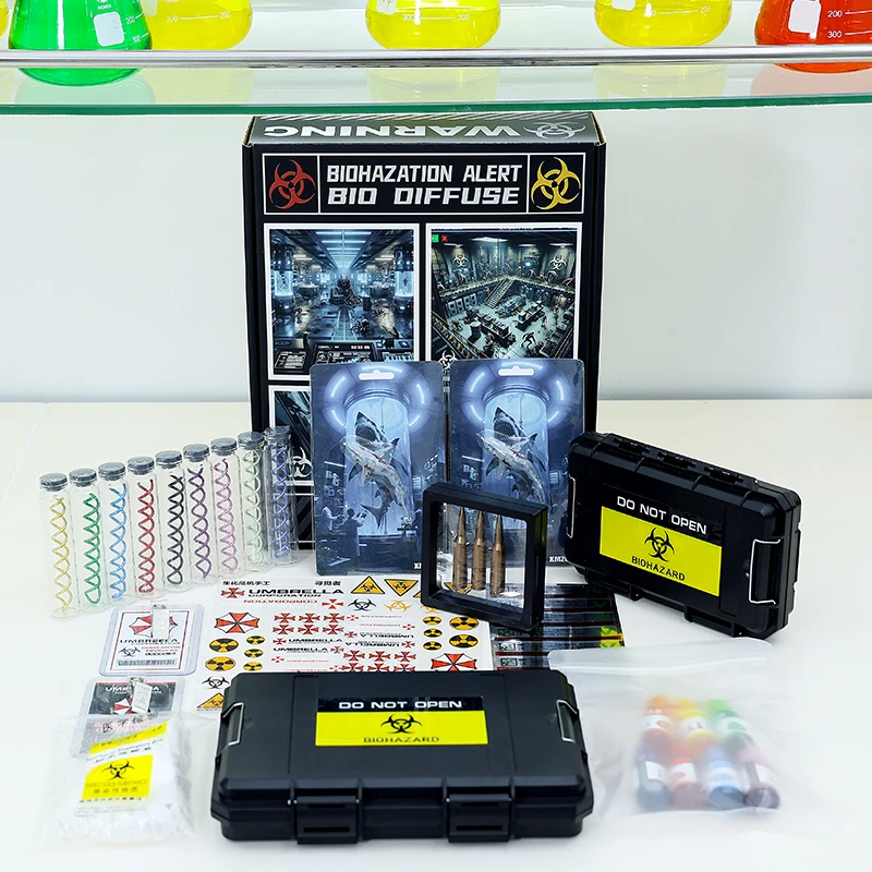 寻觅者玩具生化危机手工样本瓶套盒系列手办DIY病毒模型套装-变异