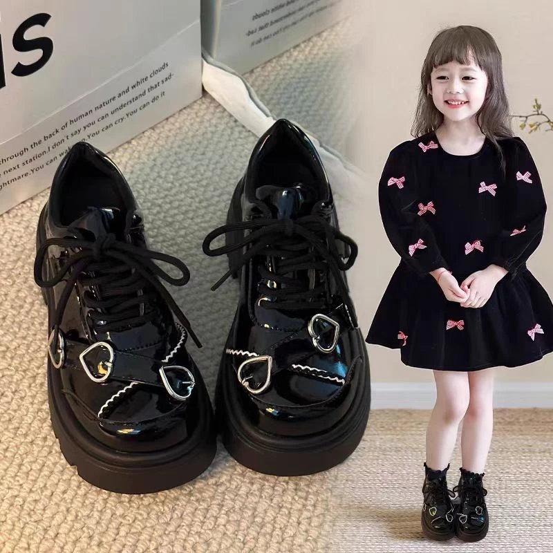 女童皮鞋新款春秋儿童鞋子女士中大童小女孩软底公主鞋女童鞋子