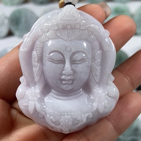 翡翠颈饰未镶嵌观音福利