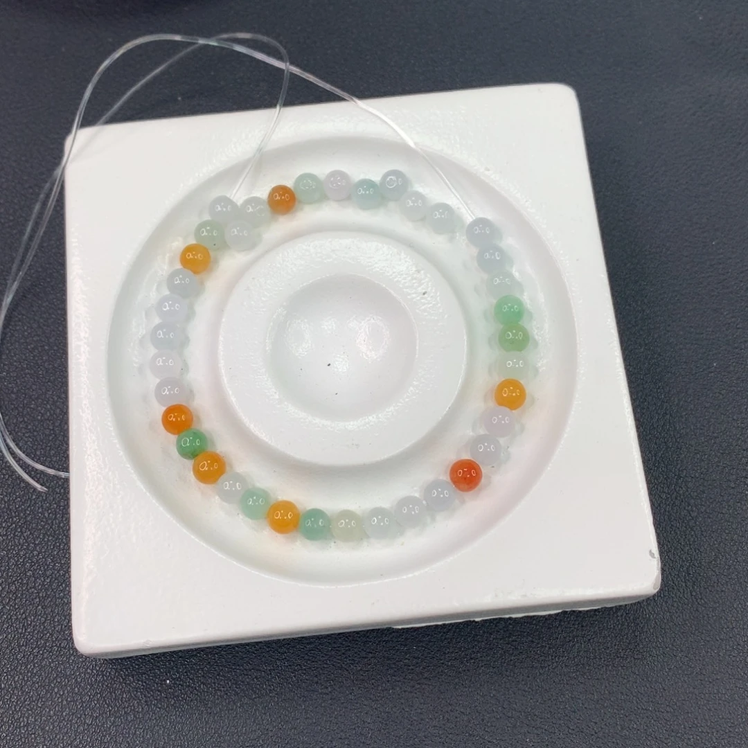 翡翠散珠翡翠散珠DIY手串多样性自发