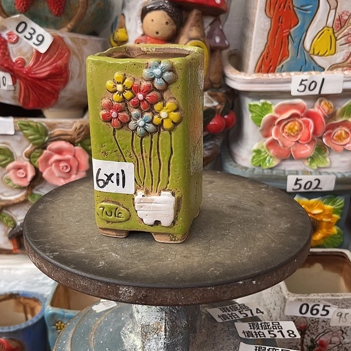 粗陶材质多肉花盆