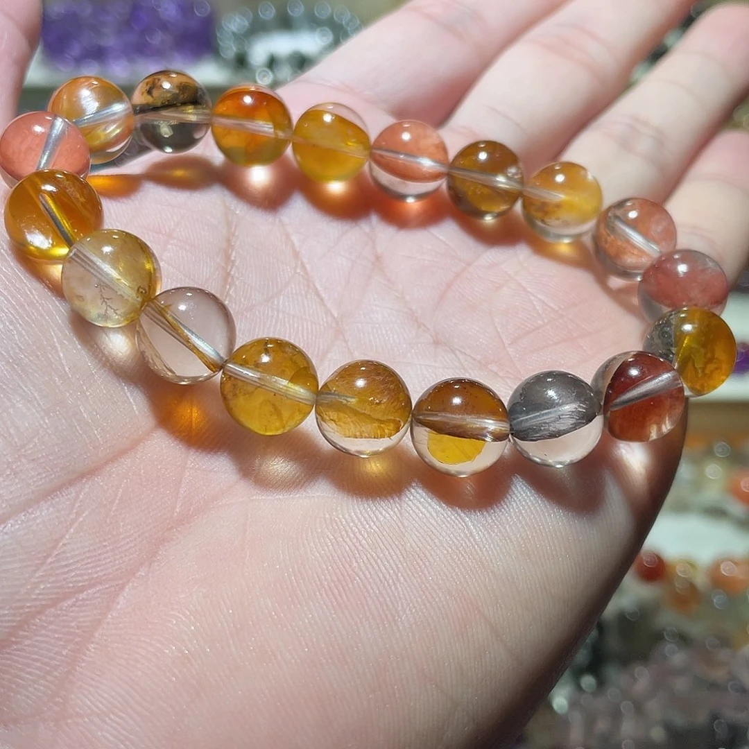 水晶手链未镶嵌胶花10.8