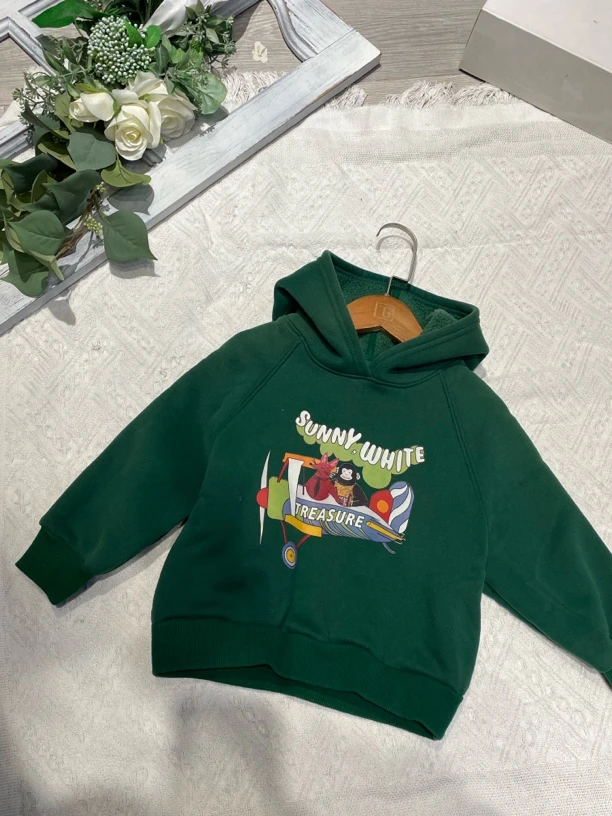 DDY5097连帽印花卫衣【80-130】（非质量不退换）