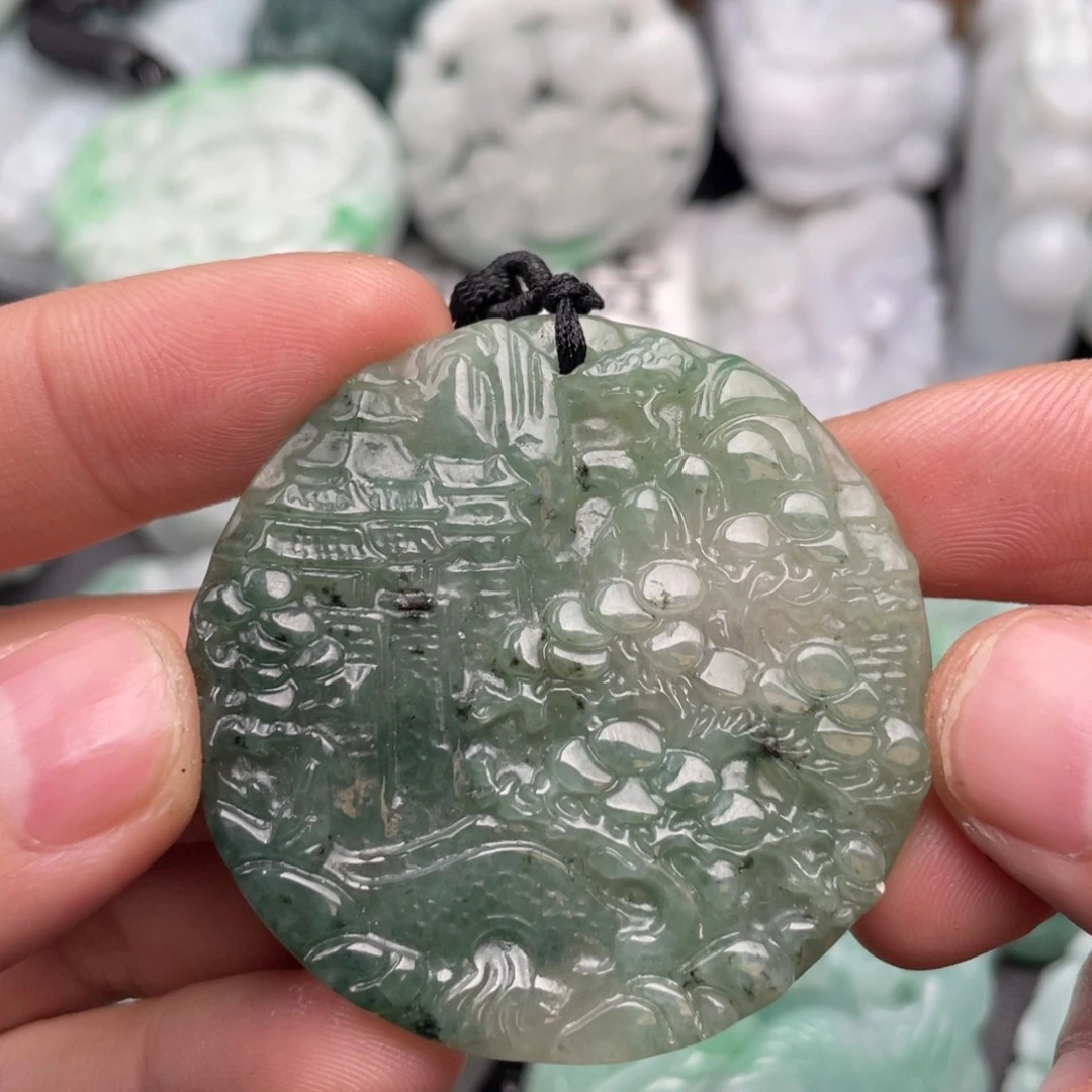 翡翠未镶嵌吊坠(不含链)