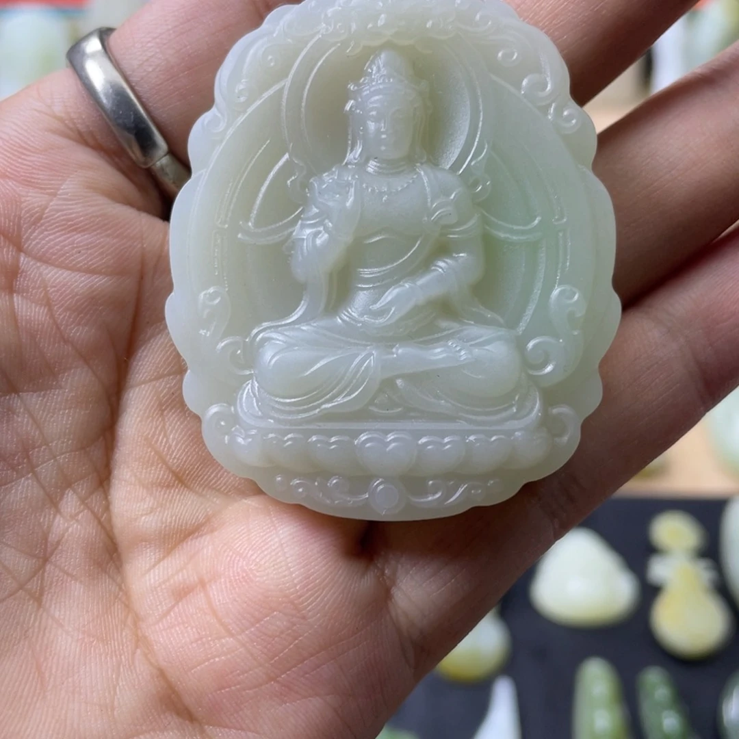 吊坠(不含链)未镶嵌和田玉婉*