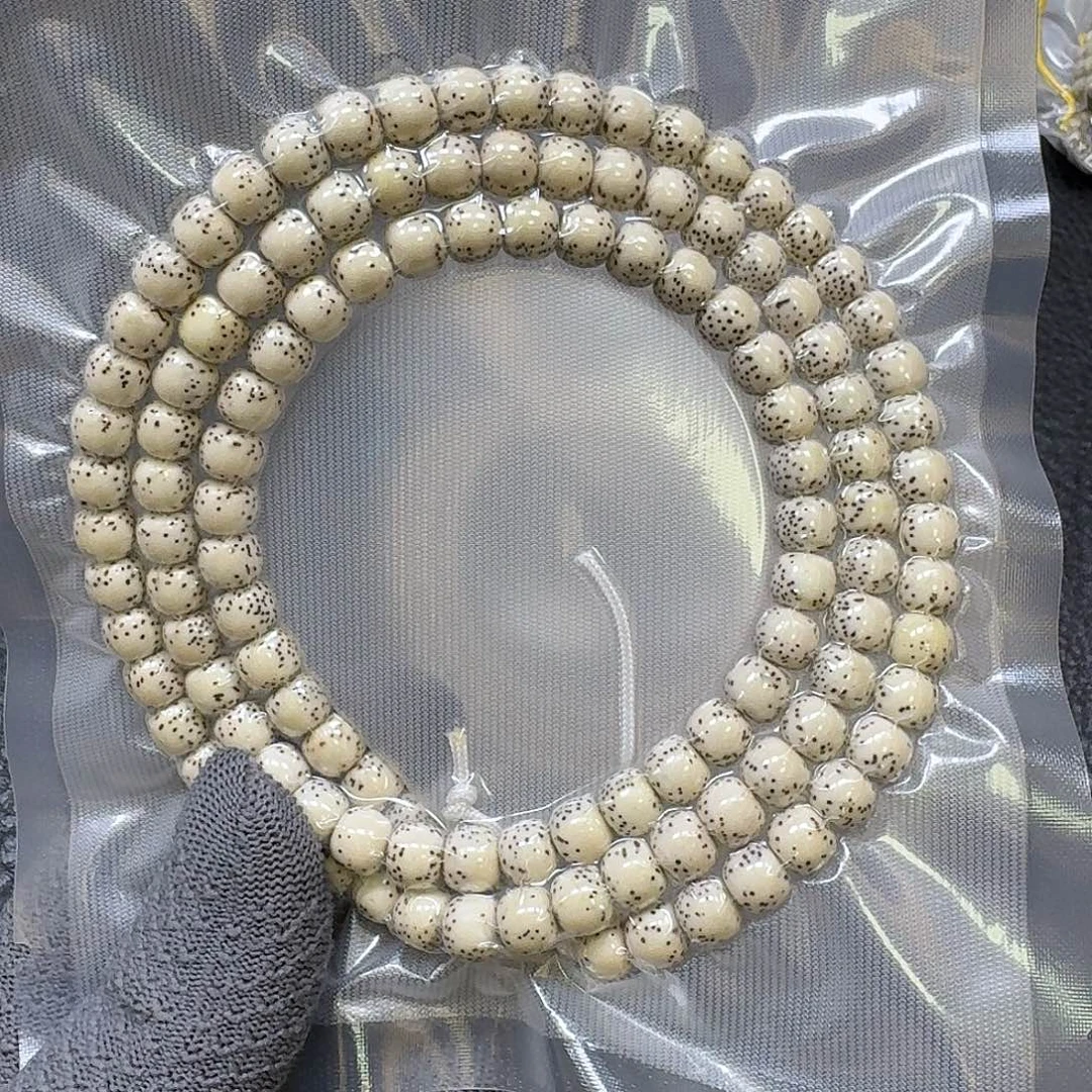 手串星月菩提8*7原生态大留白手串（轻微走色