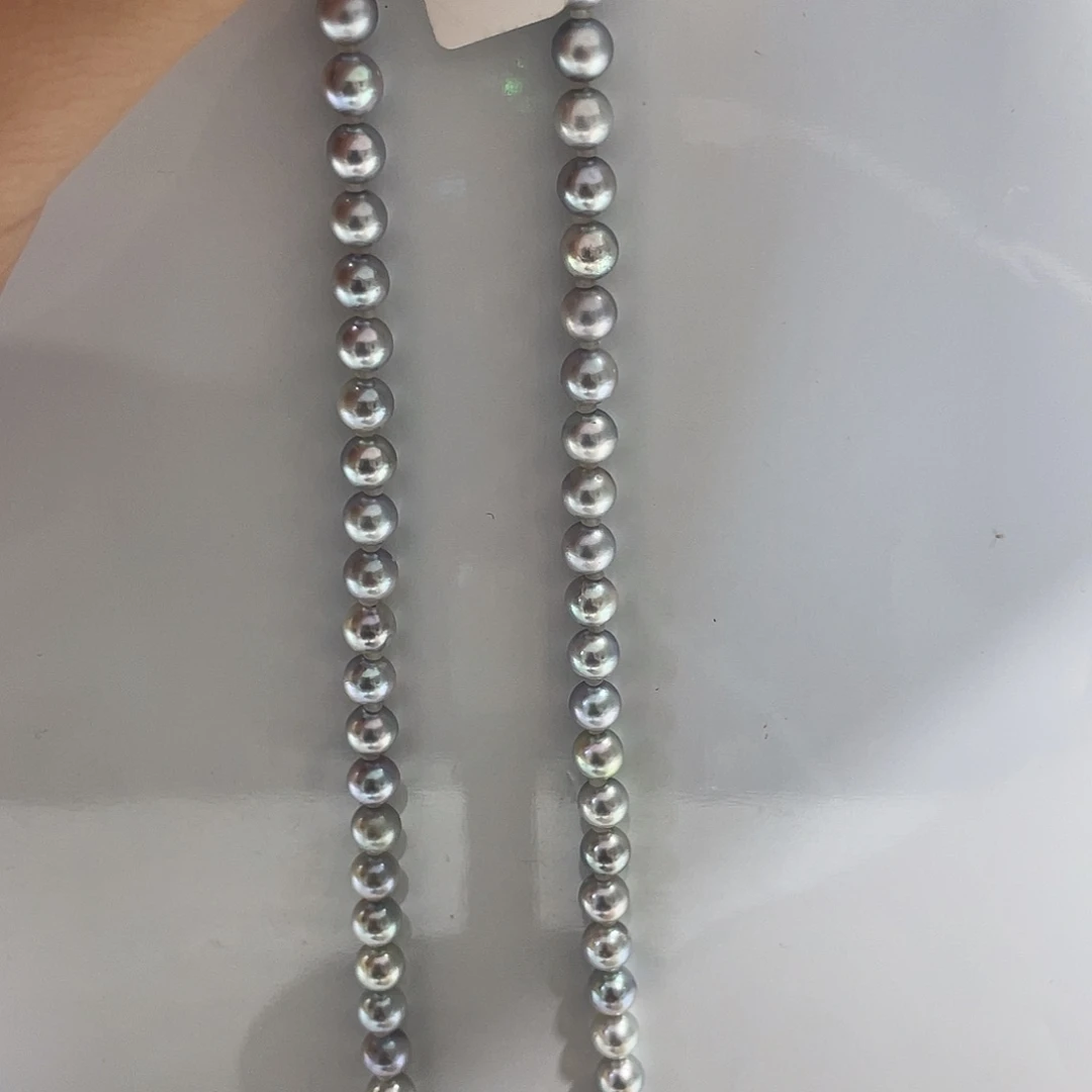 海水珍珠银S925镶嵌颈饰