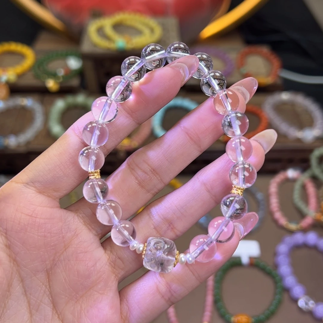 水晶手链银S925镶嵌?****?单圈