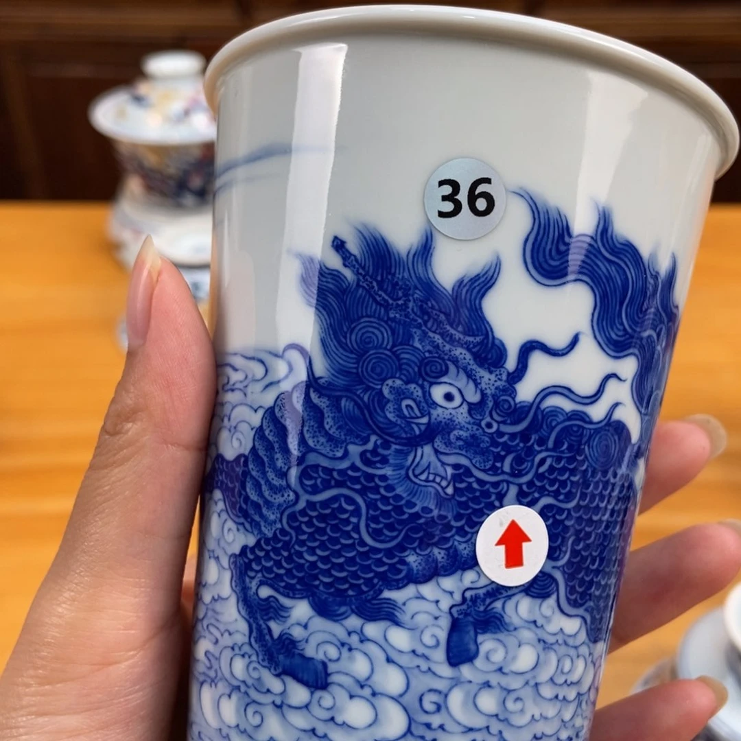 手绘现代茶具非古董