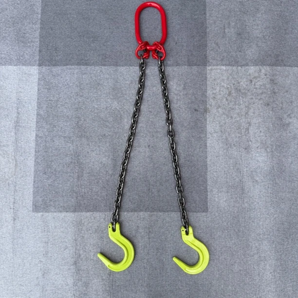 大开口起重吊钩链条双钩吊链双链吊钩锰钢链组合吊索具