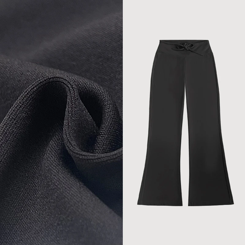 夏季新款高腰显瘦修身弹力垂感薄款云感防晒裤M80158