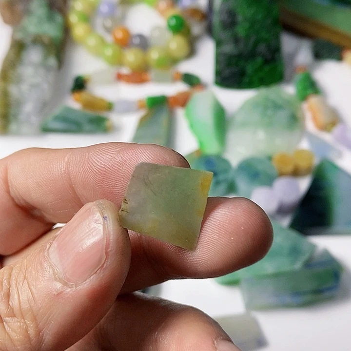 翡翠散珠天然翡翠A货