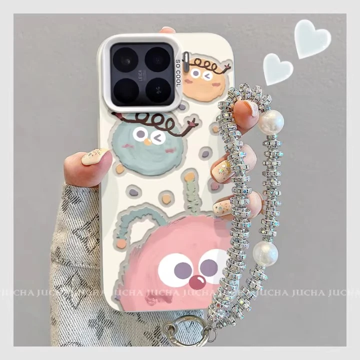 适用小米15spro手机壳高级感硅胶防摔带挂绳15ultra趣味女可爱新