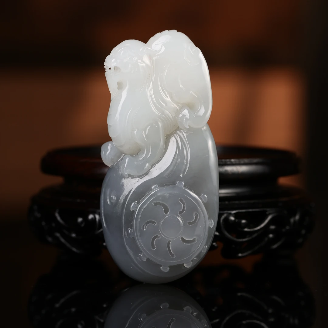 rl 和田玉烟紫府上有兽挂坠2509210817