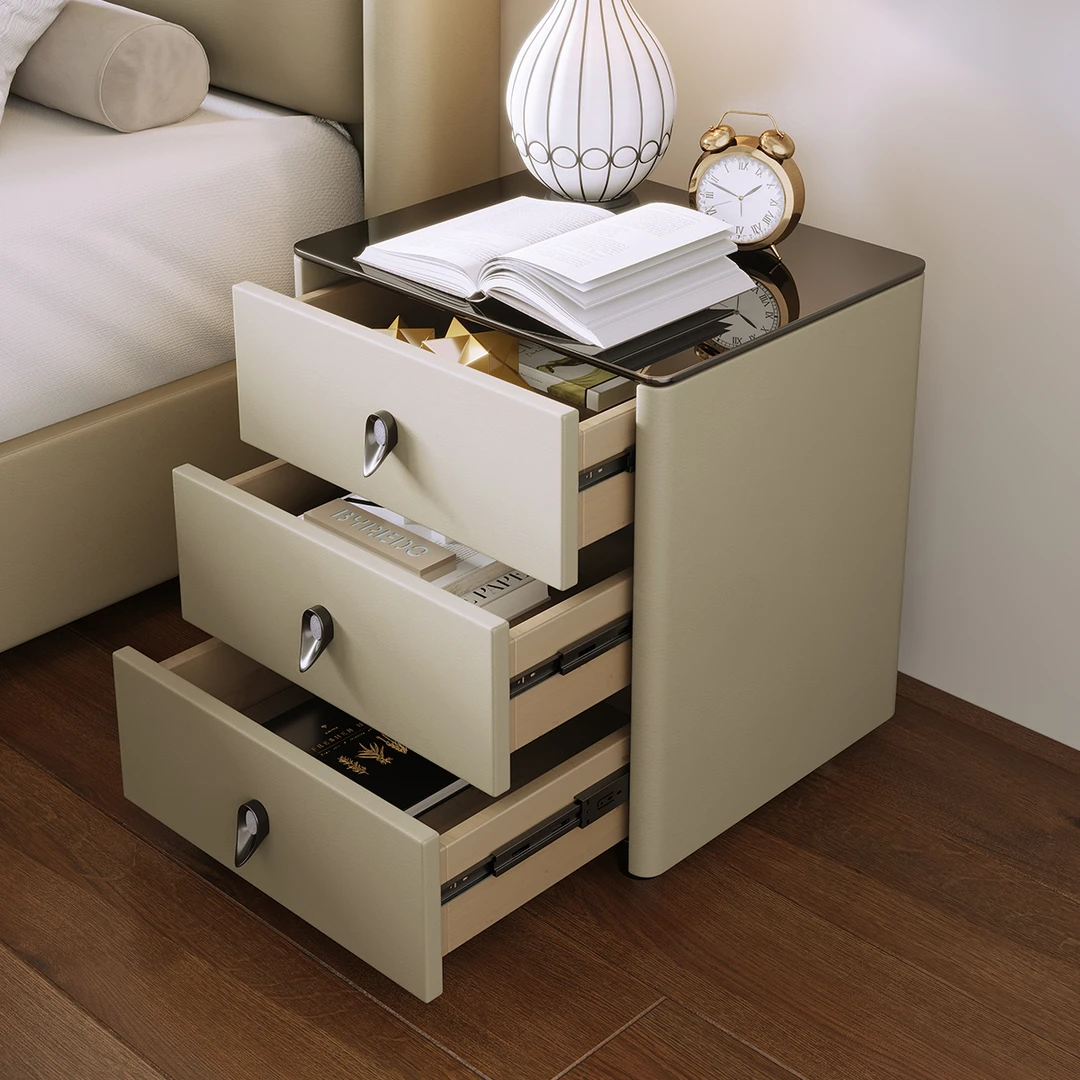 实木床头柜家用卧室新款轻奢高级感现代简约小型床边收纳柜子