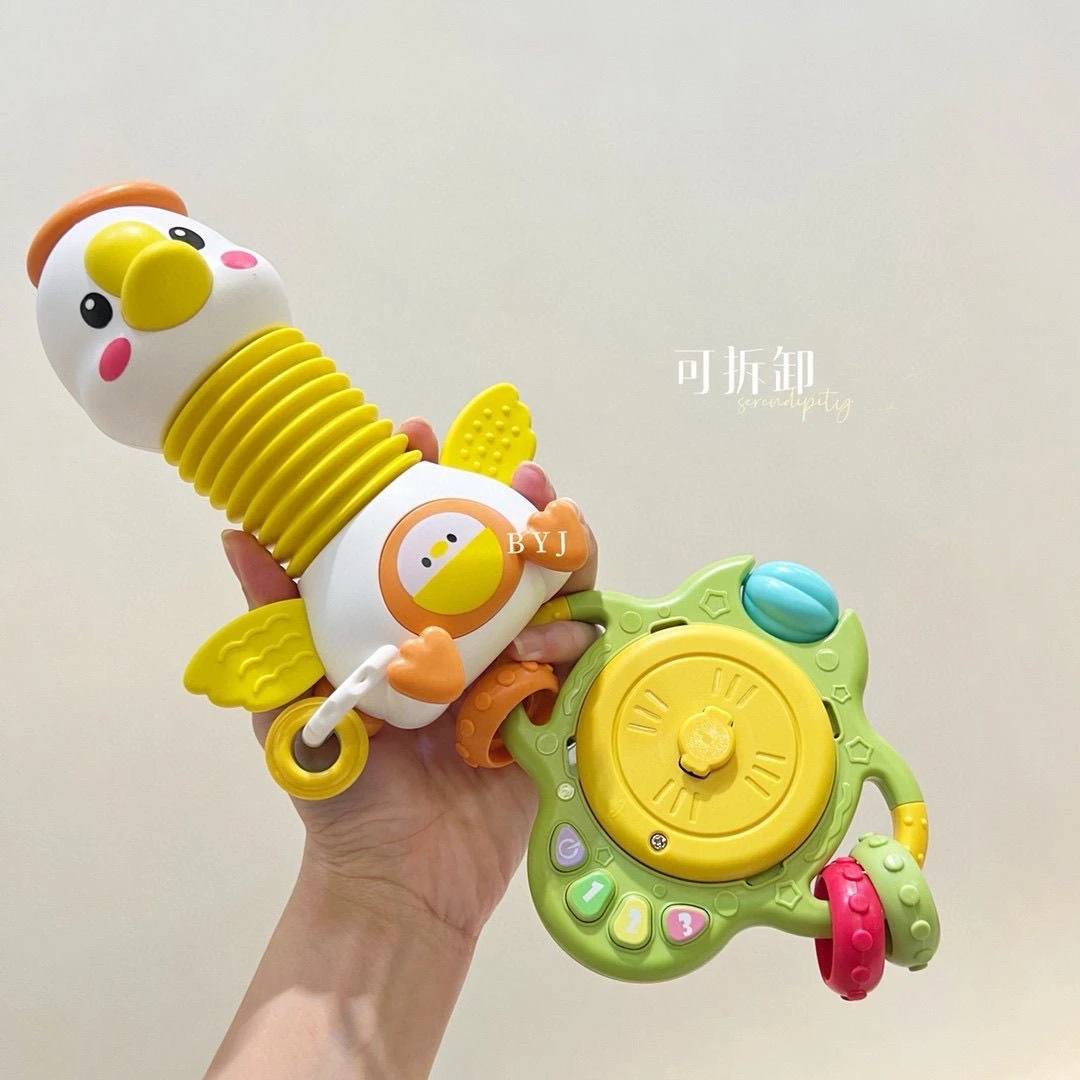 可爱大白鹅可拆卸吃饱餐桌椅转转乐吸盘玩具 科学实验