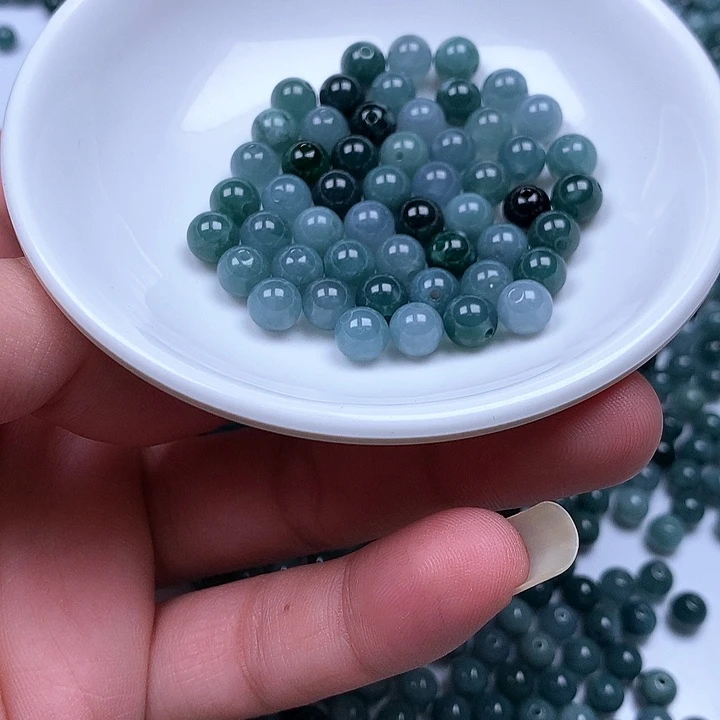 翡翠散珠翡翠翡翠卡6.6。110颗40元