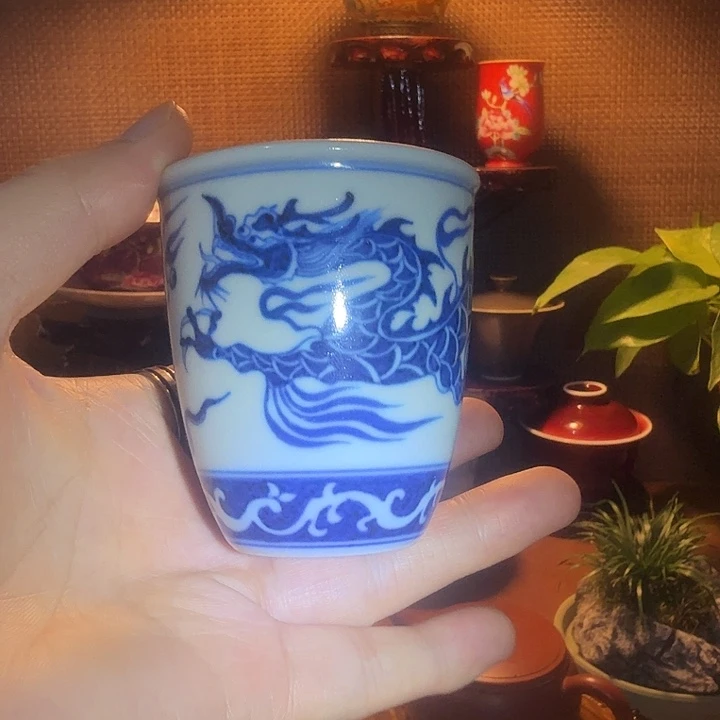 陶摆件景德镇陶瓷茶杯