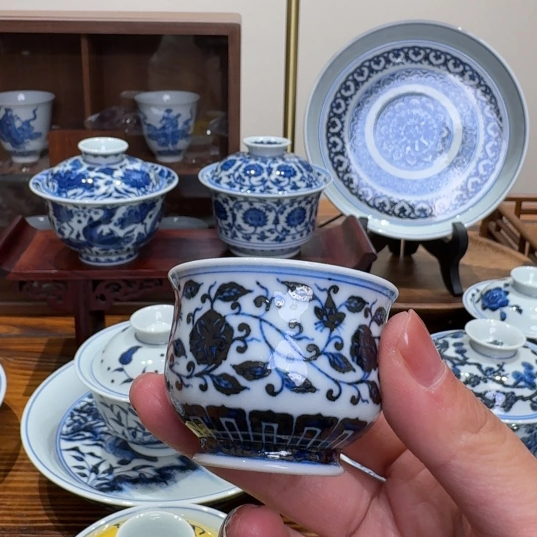 摆件景德镇雯华堂杯杯