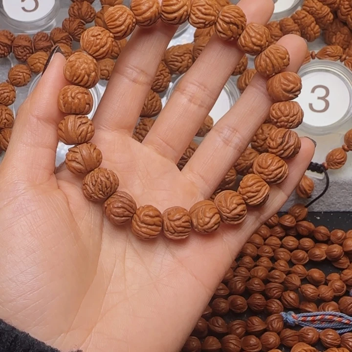 桃核手串金豆手串