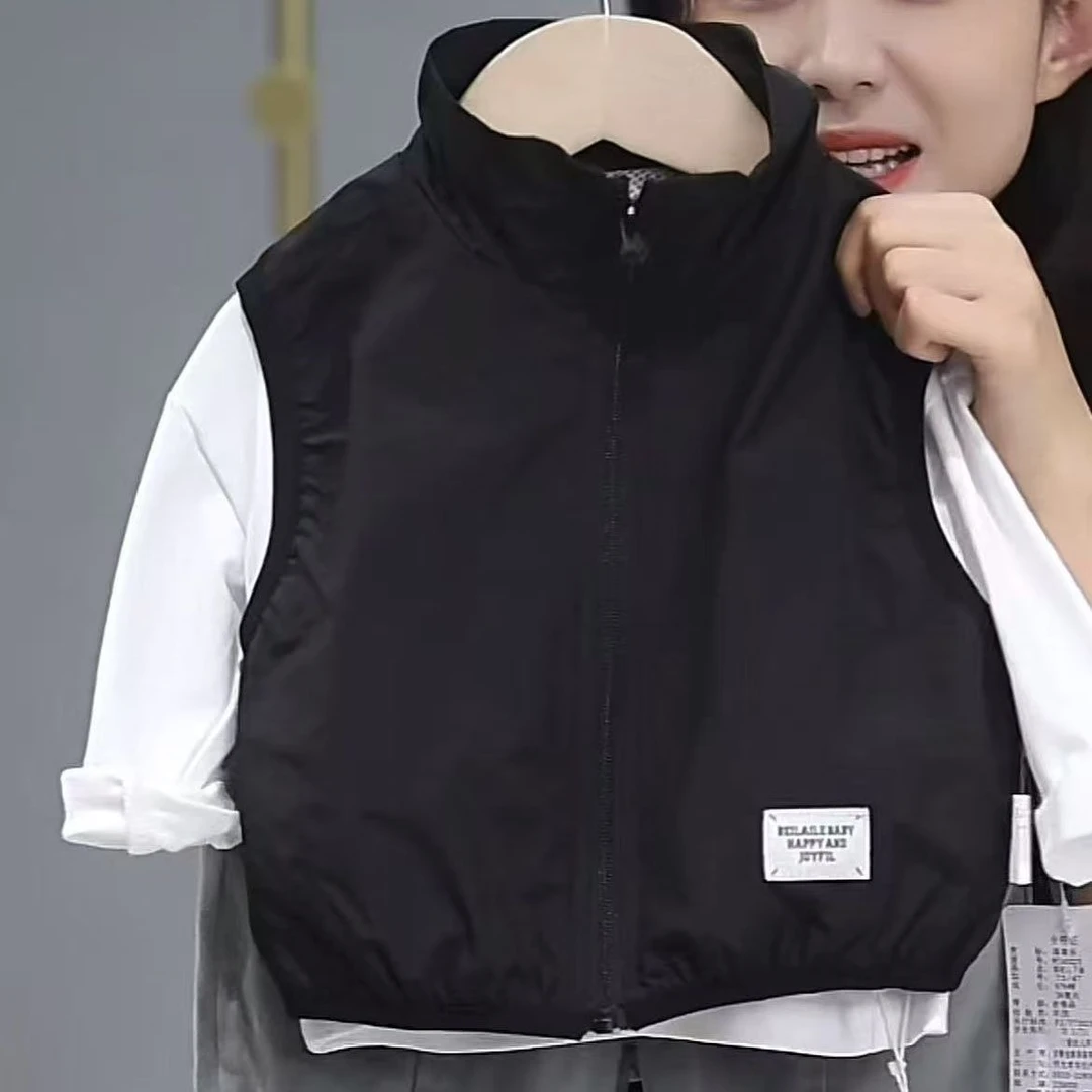 2025新款马甲背心男童女童春季外穿宝宝洋气儿童坎肩上衣童装外搭