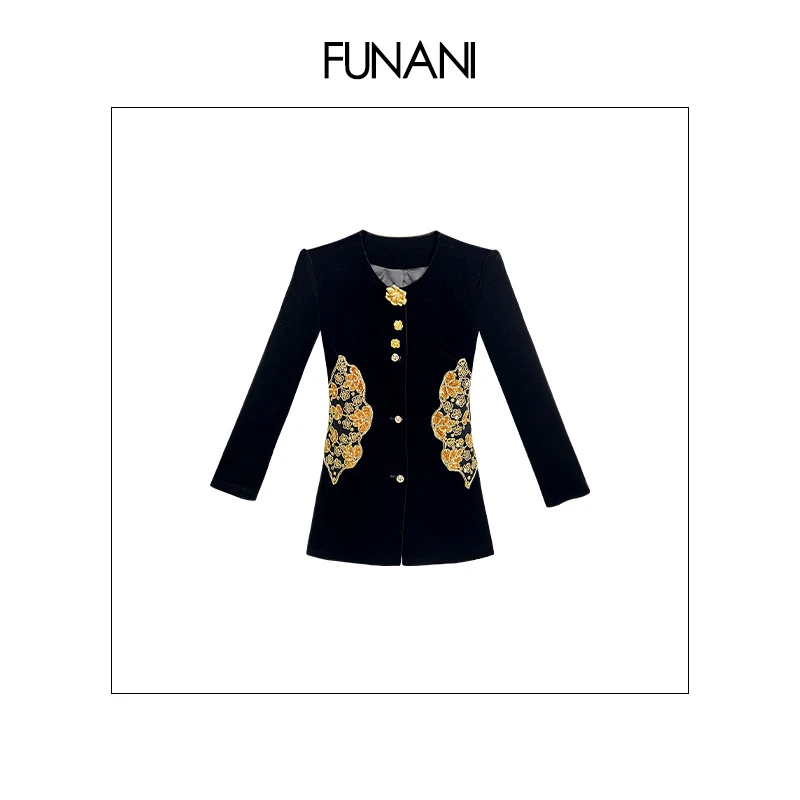 【FUNANI】 原创设计轻奢气质时尚高级2025秋冬季短外套XG2531126A