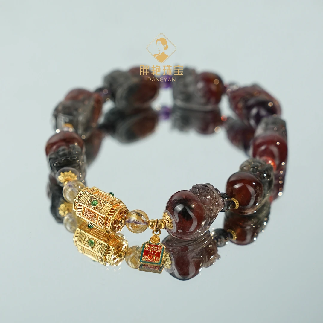 L*【小满】18k五条极光23貔貅阵手串@ZL003070509@