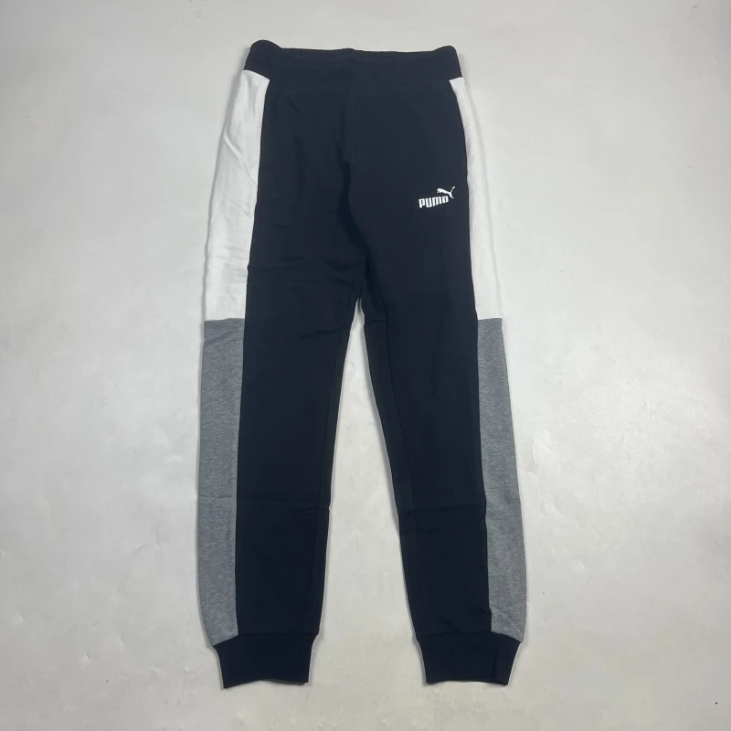 彪马男子秋冬款运动休闲拼色束脚针织长裤848652