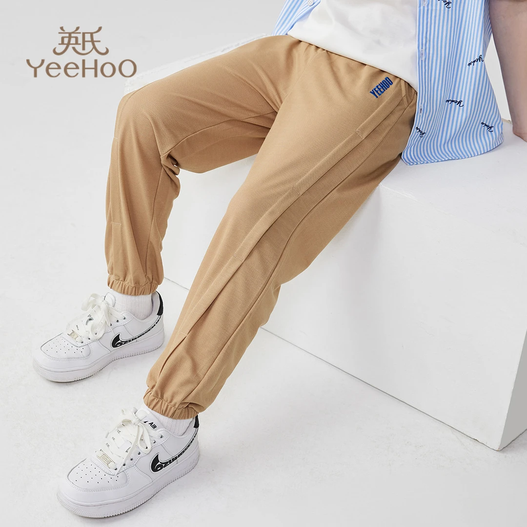 【粉丝专享】 英氏男童长裤秋季新款中大童宽松运动裤YS2302025YFW