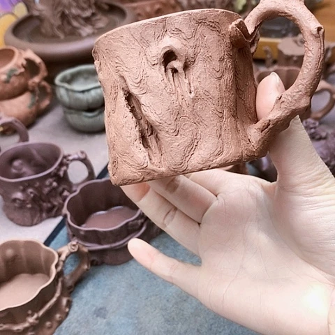 茶壶紫砂全手工制作的微瑕