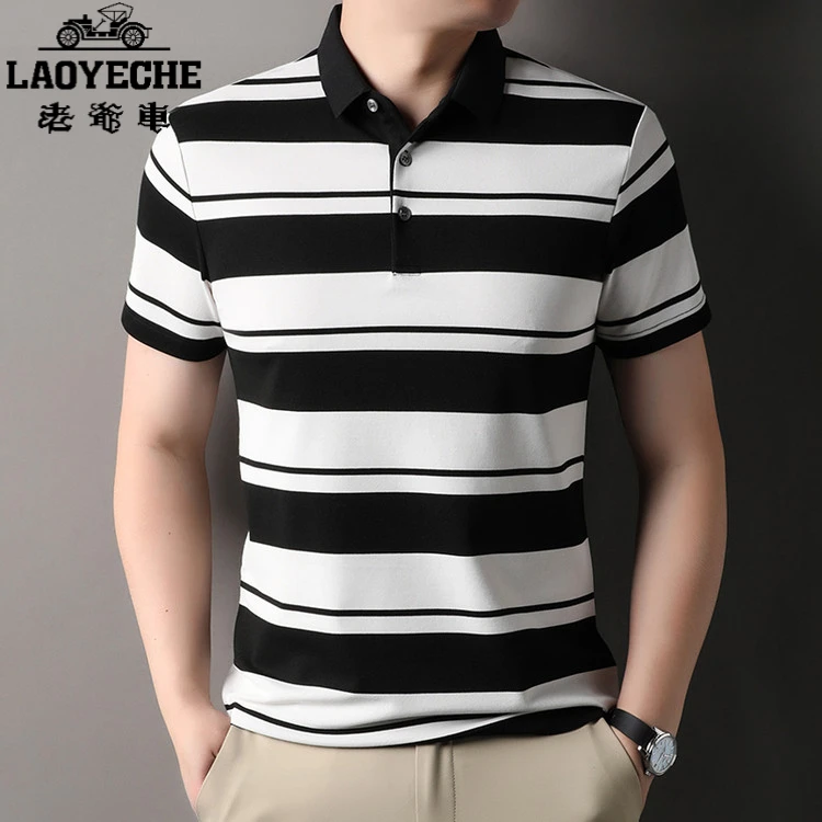 老爷车衬衫男短袖2025夏季新款寸衫轻奢高端潮流帅气POLO衫半袖