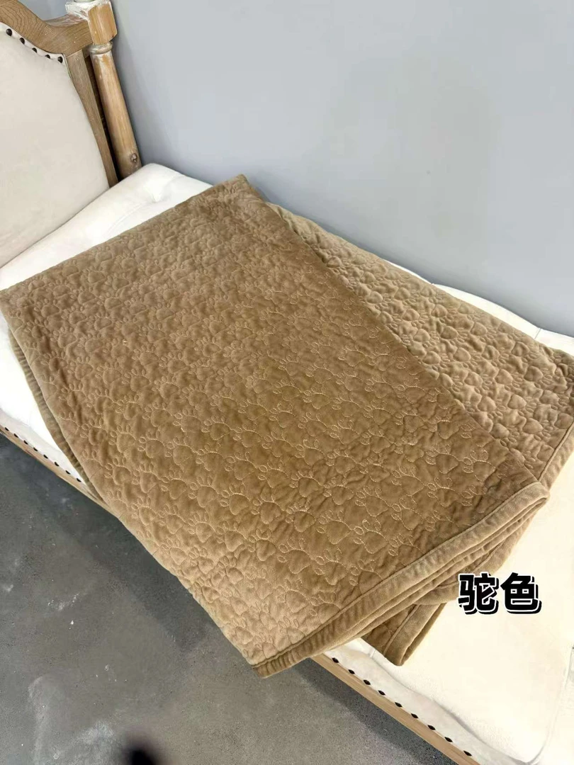 韩系双面宝宝绒单床盖150*200～G571微瑕
