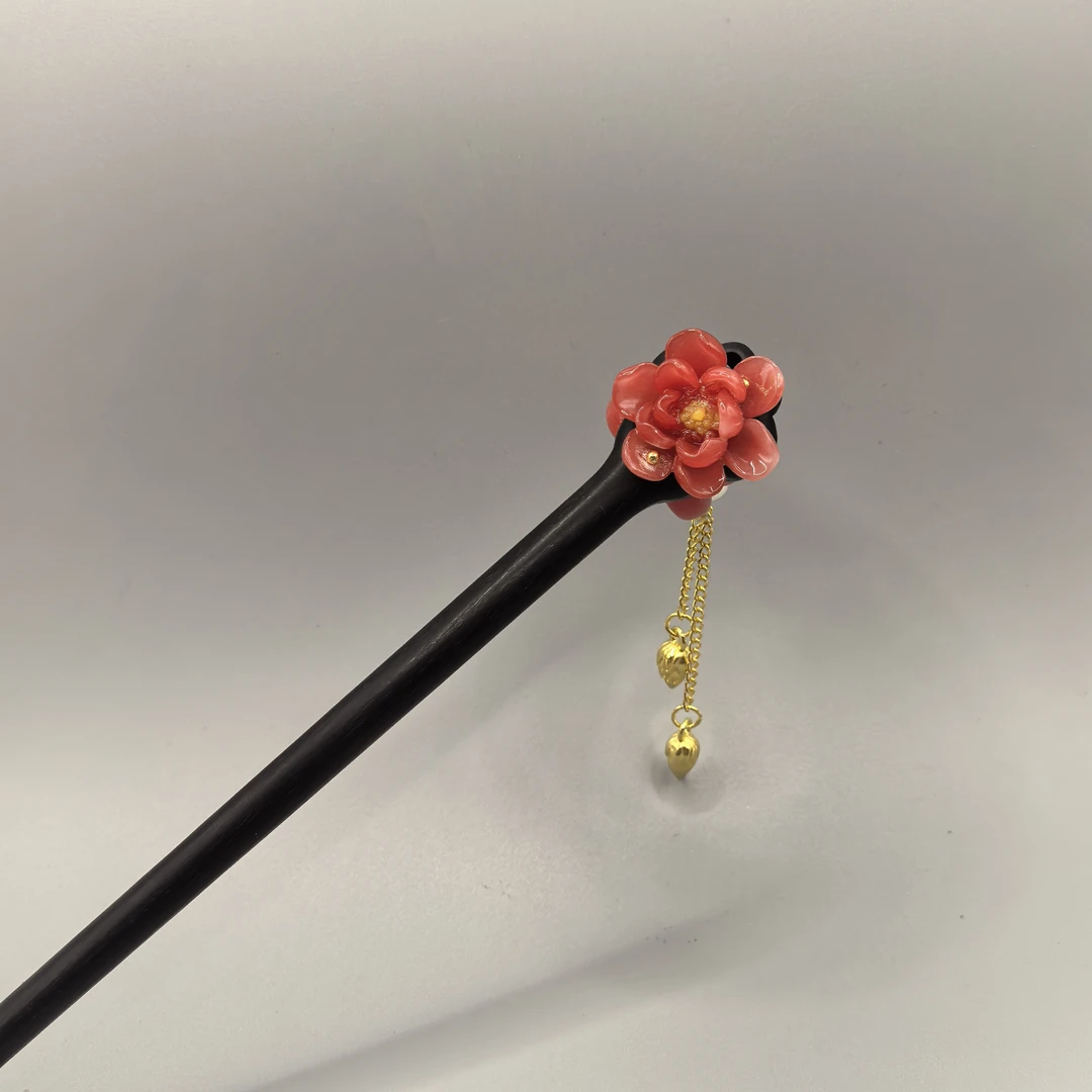 46手工复古簪发简约发簪簪子气质发饰头饰国风古风子檀木发簪步摇