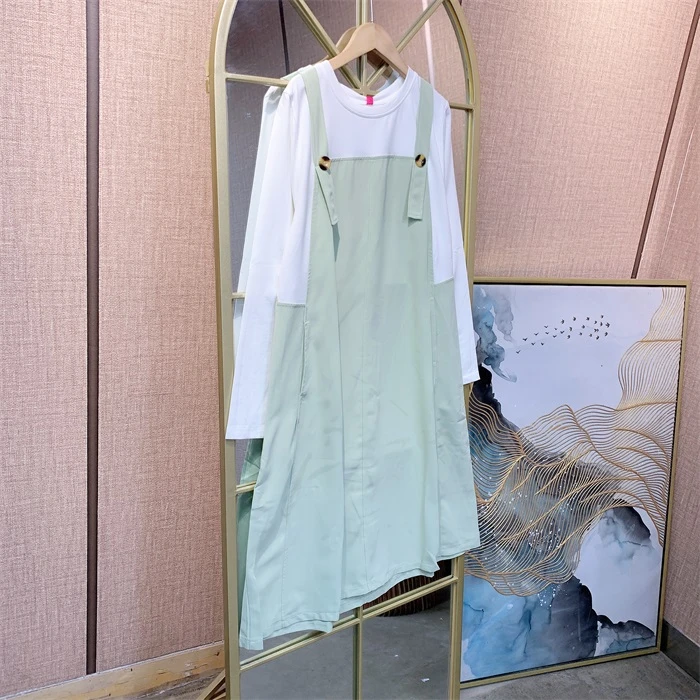 HH081米白色孕妇裙子90-140