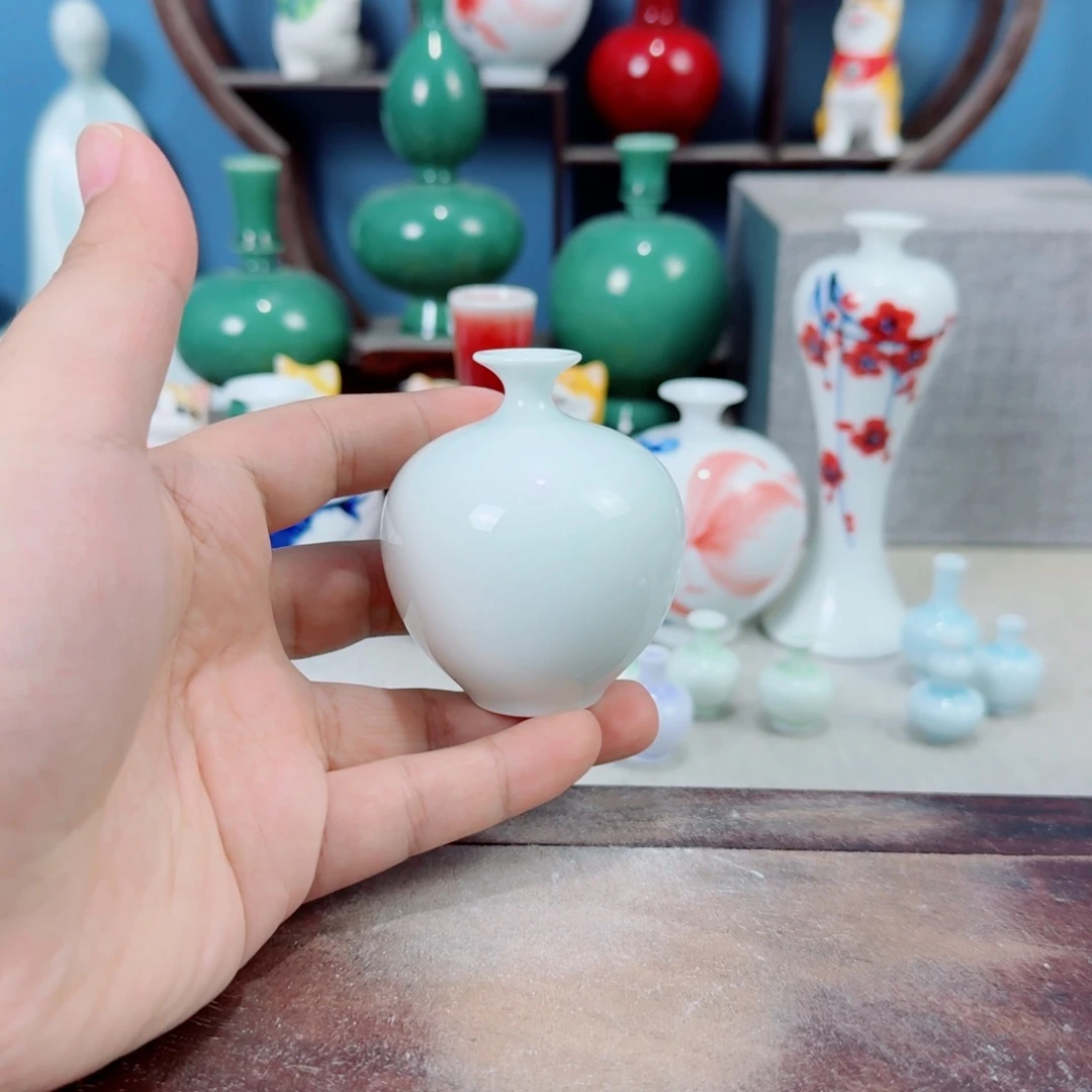 陶瓷手工小花器摆件