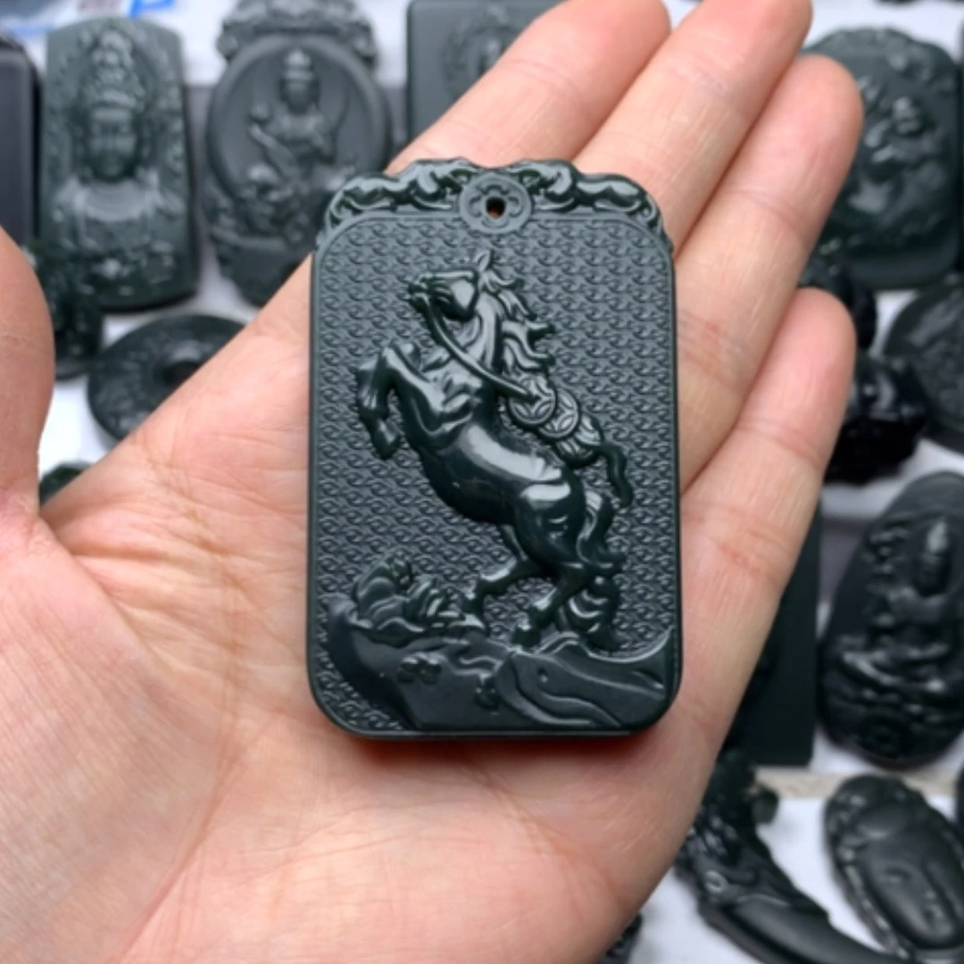 【闪购商品】和田玉颈饰未镶嵌双面雕刻