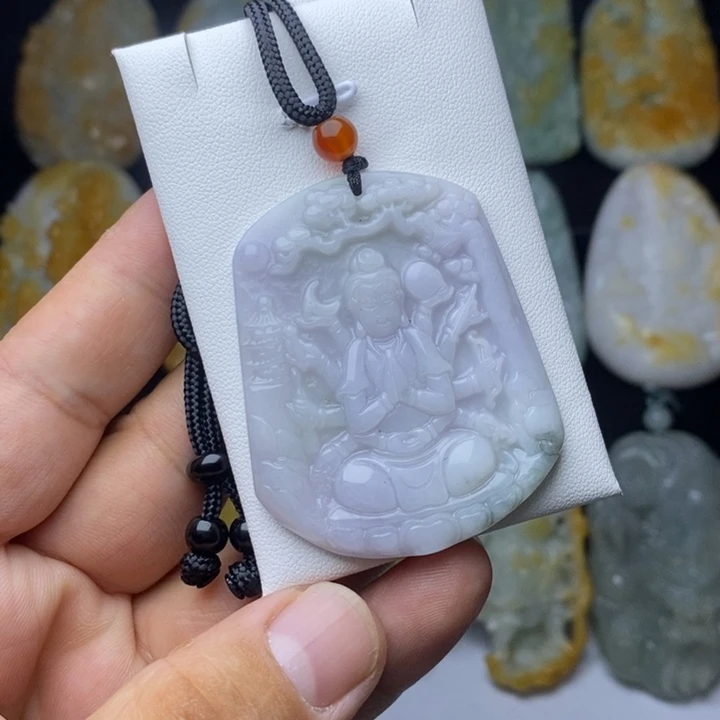 翡翠未镶嵌颈饰i***n翡翠