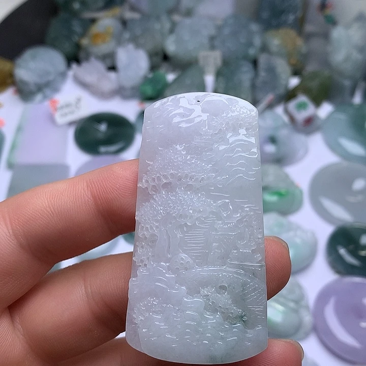 翡翠未镶嵌颈饰天然翡翠