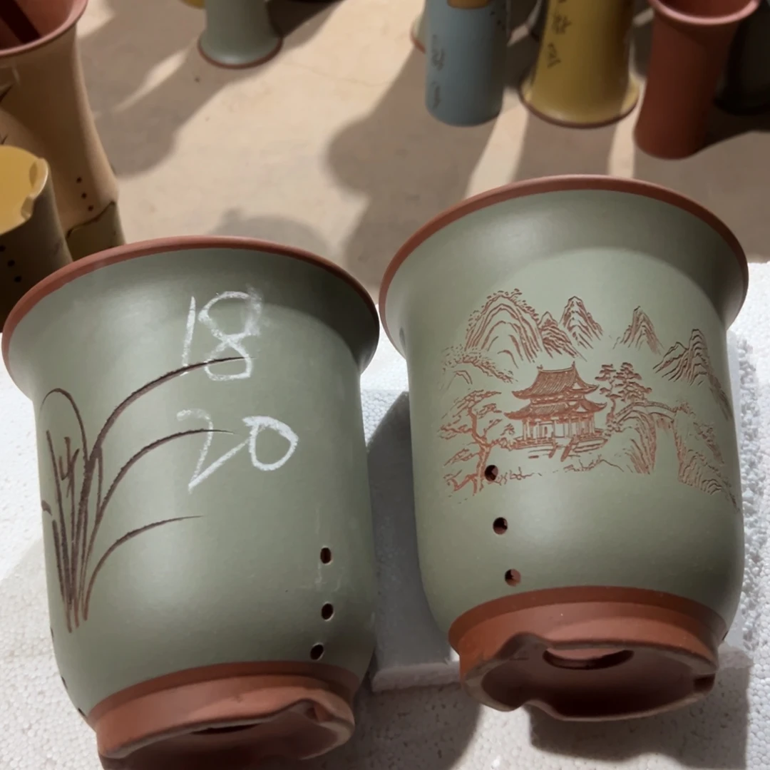 宜兴川阁紫砂花盆
