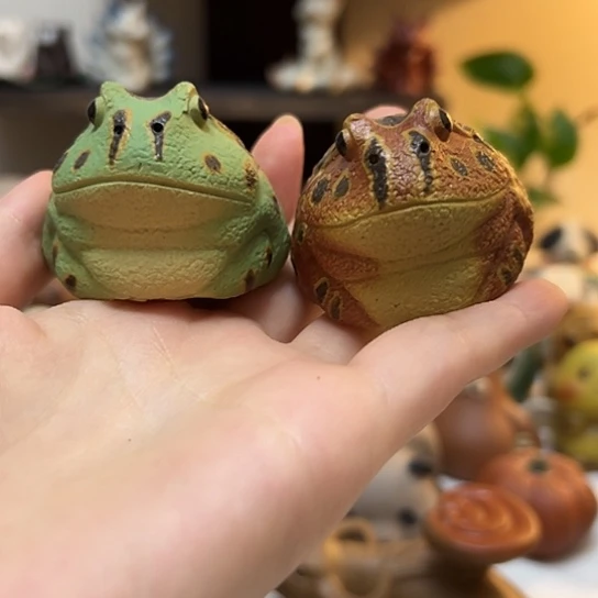 紫砂茶宠后*两只蛙蛙