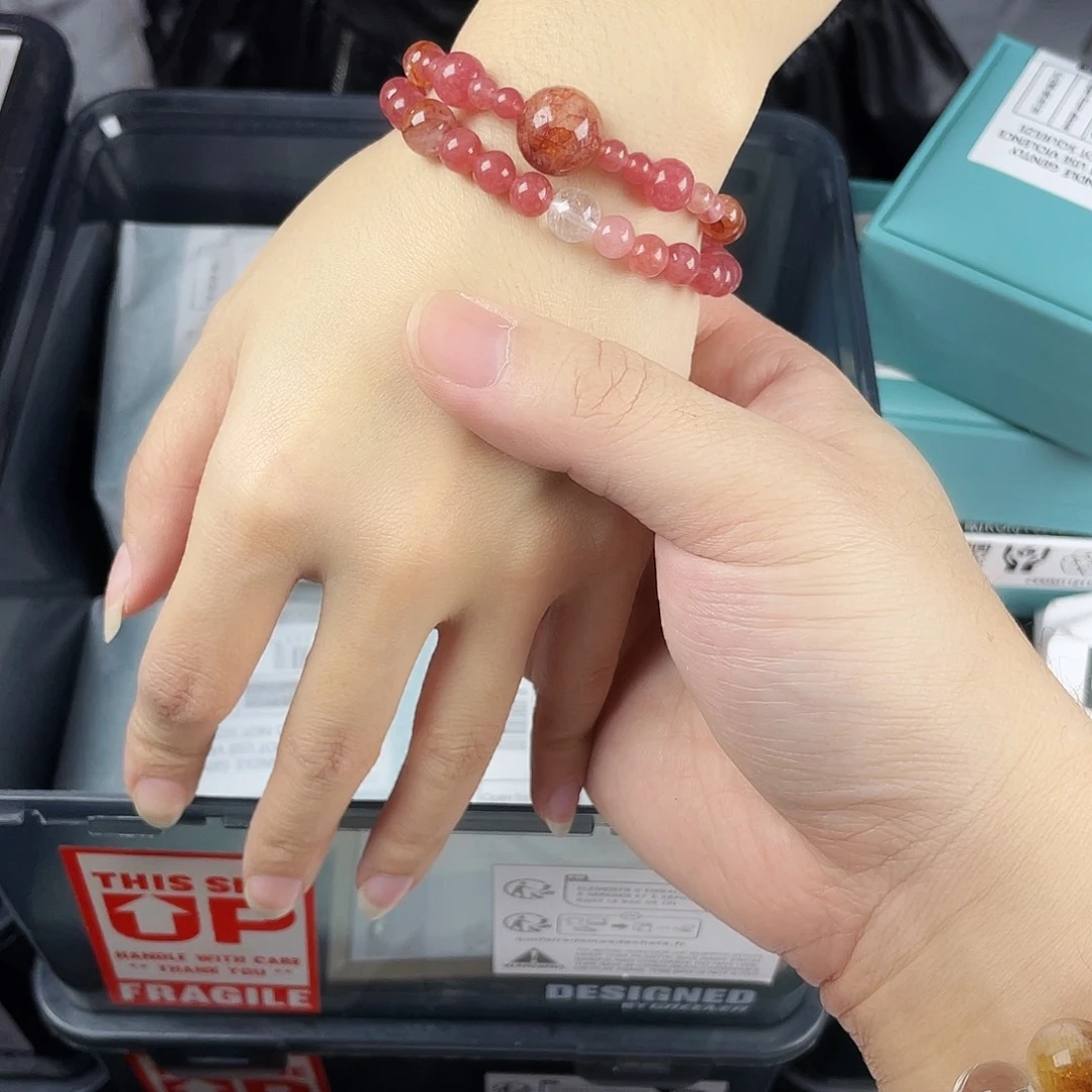 水晶银S925镶嵌手链