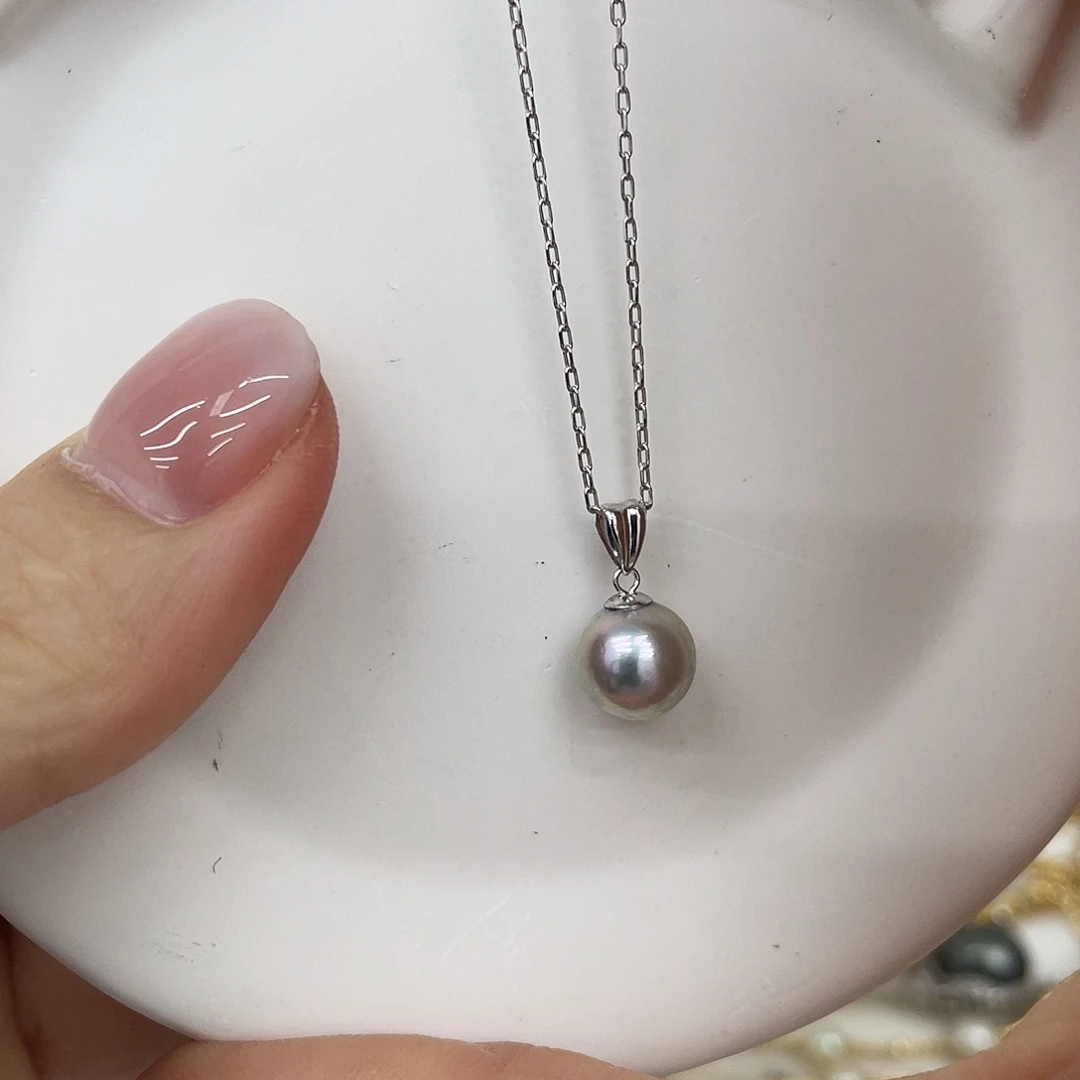 海水珍珠18K金镶嵌颈饰