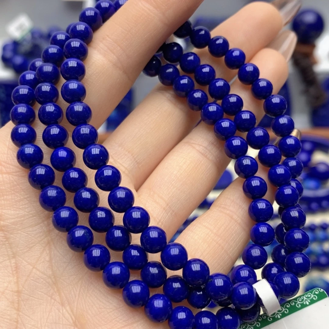 青金石未镶嵌手链6mm108