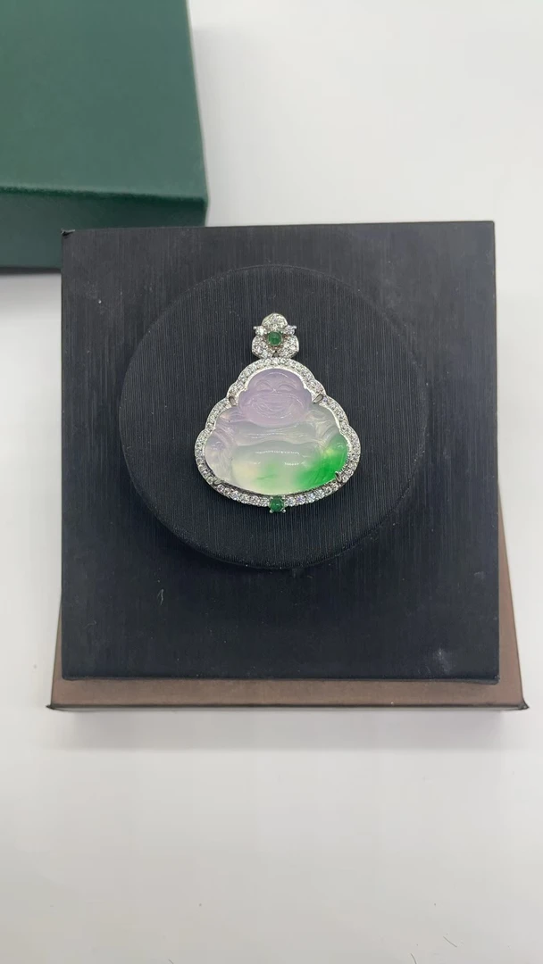 A07 吊坠【邂逅翡翠高冰吊坠，冰透绿意，开启浪漫时光】